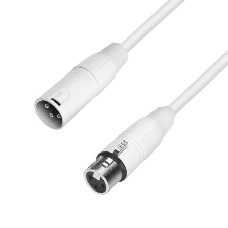 Adam Hall Micro Cable - REAN XLR Female to XLR Male - White, 2.50m