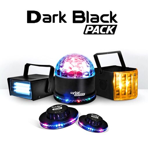 Lytor Dark Black 5 Effect Derby Circus Pack + SunMagic ASTRO/UFO + Strobe + 2 Ovni