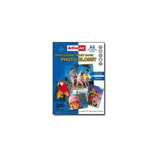 Papier photo ActiveJet AP6-260GR200 (A6 - 200 copies)