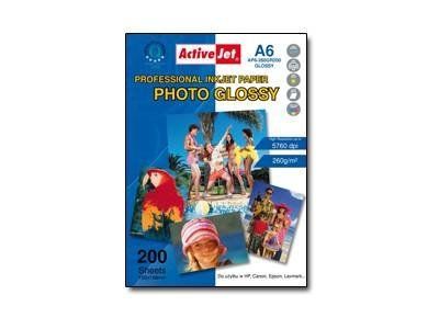 Papel fotográfico ActiveJet AP6-260GR200 (A6 - 200 hojas)