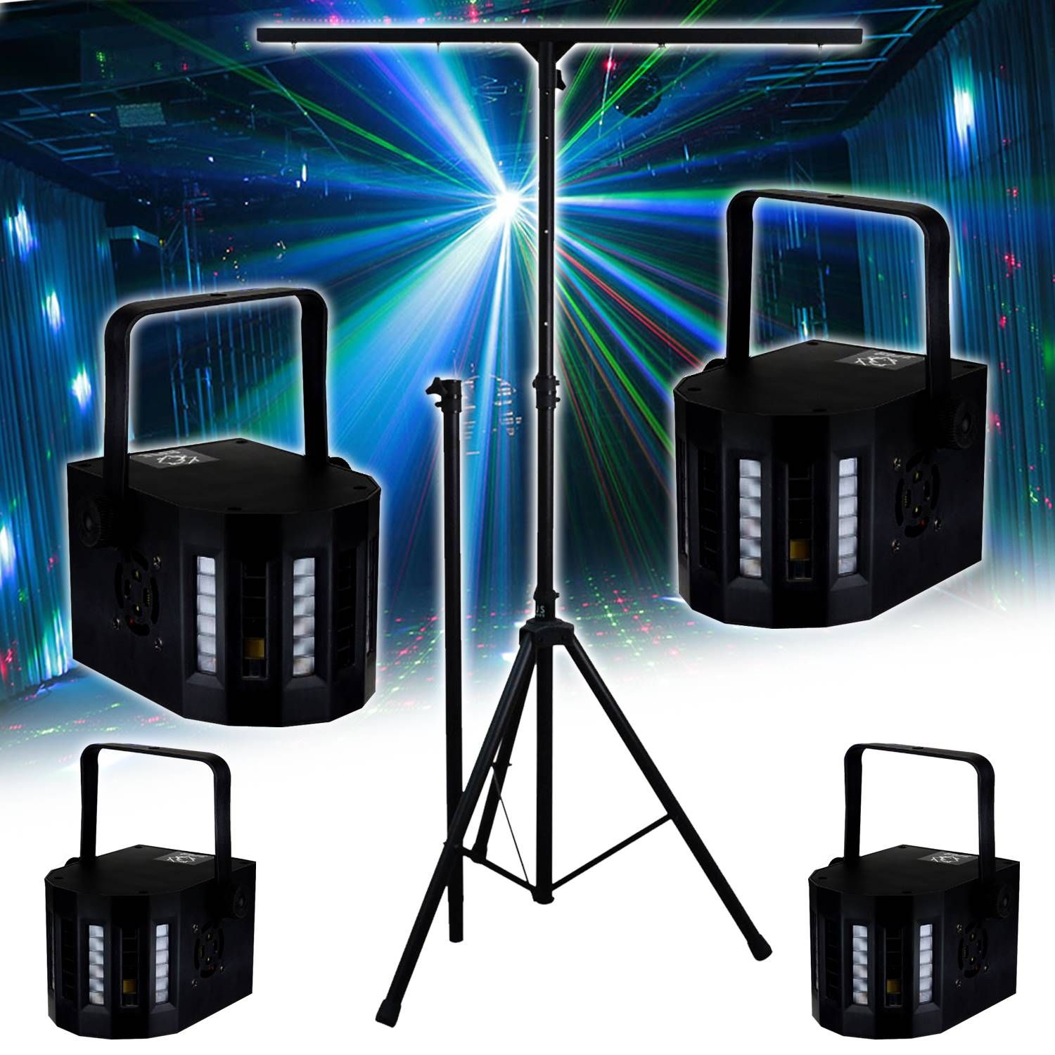 Kit de iluminación Derby con LED de color y soporte de Lytor