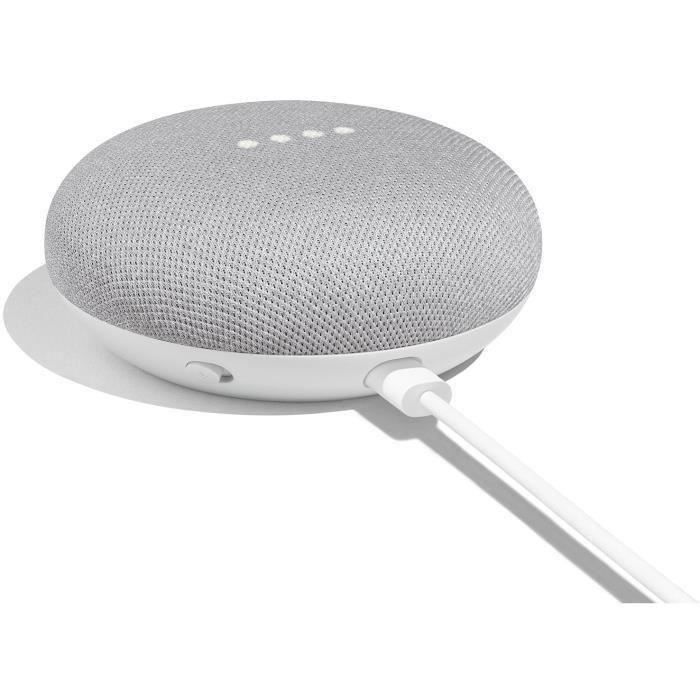 Google Home Mini Smart Speaker - Wireless Voice Assistant - Stone Gray