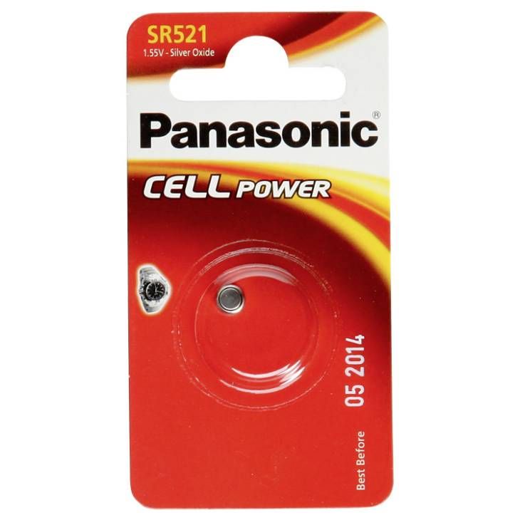 Panasonic SR521SW/SR63 Silver Oxide Button Cell Battery