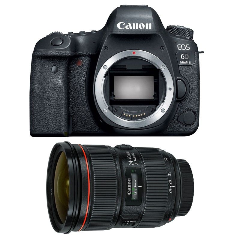 Canon EOS 6D Mark II + EF 24-70 f/2.8L II USM Camera Kit