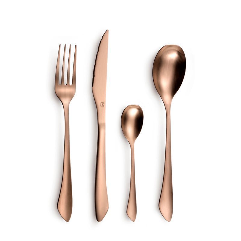 Amefa Instinct 16-Piece Set, Copper Mat Finish