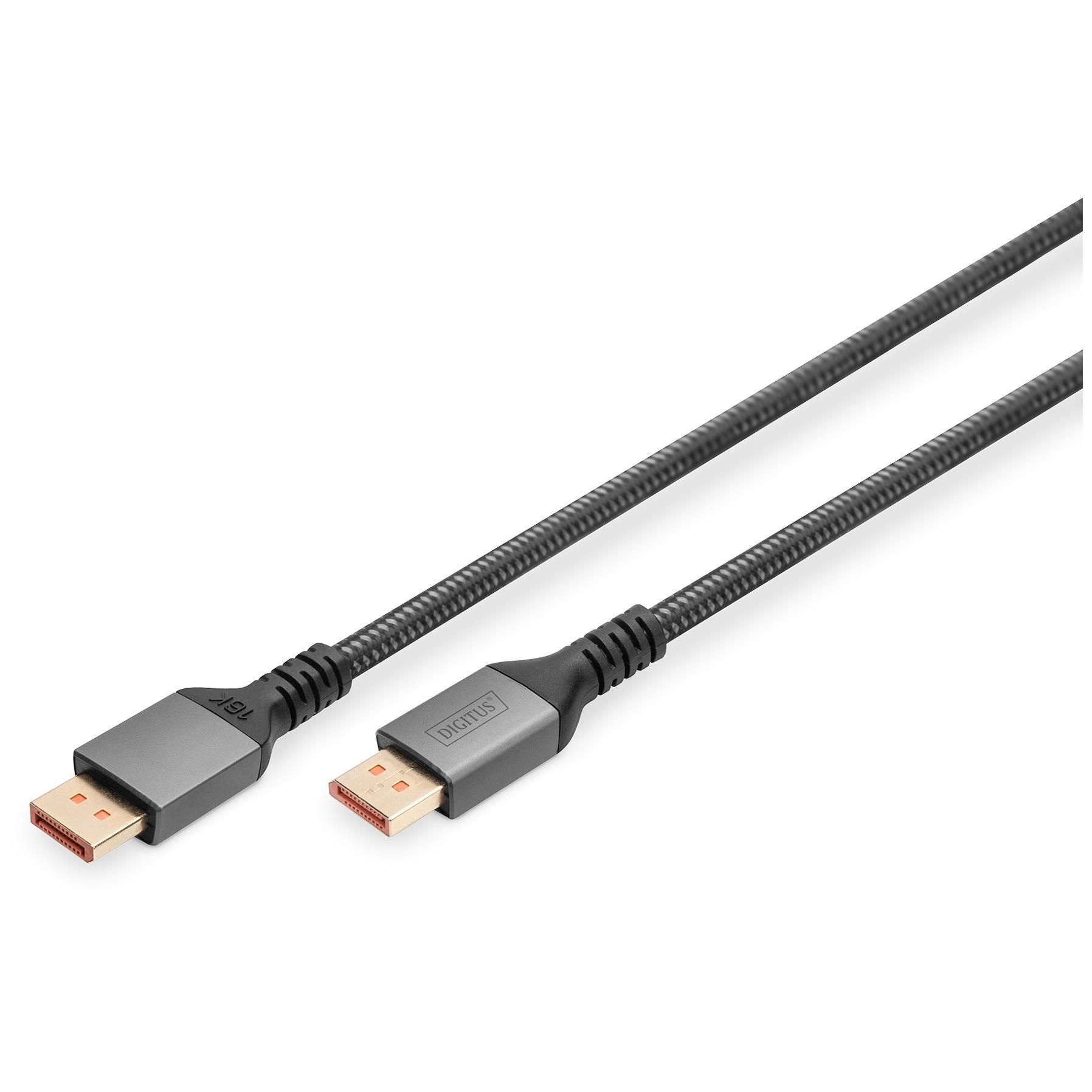 Digitus DisplayPort 16K Cable, 2.1 Version, 1m, Black