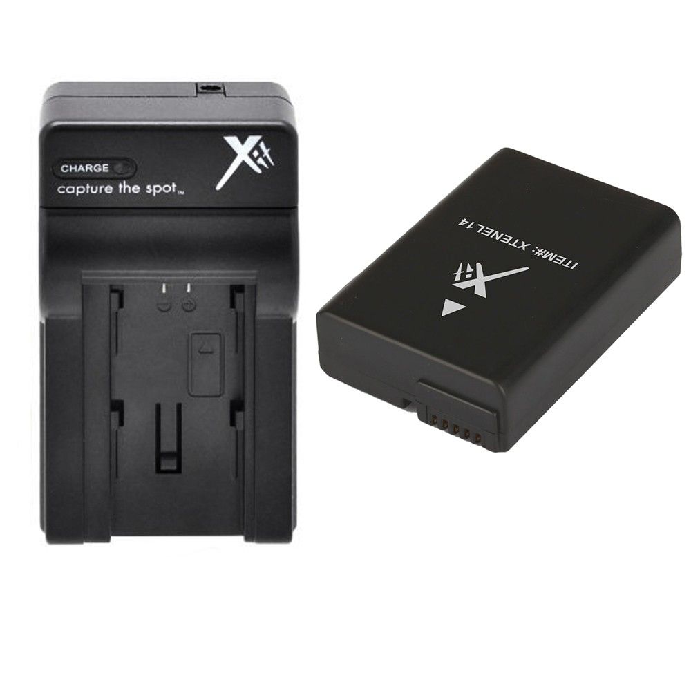 Xit EN-EL14 Battery Kit with Charger for Nikon D5500, D3300, D5300, D3200, D3100, D5200, D5100 DSLR DF