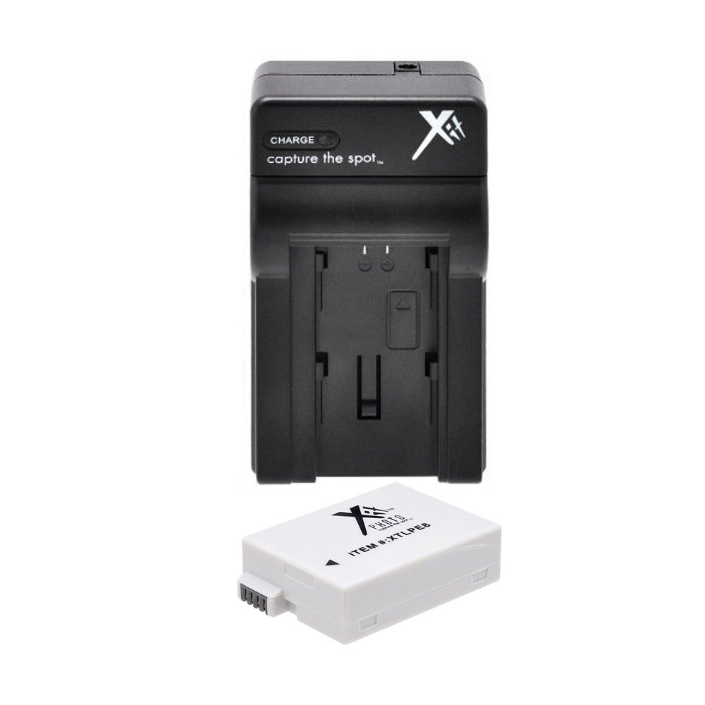 Xit LP-E8 Battery Kit with Charger for Canon EOS 550D, 600D, 650D, 700D T3i/T2i/T4i/T5ii