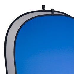 Walimex 2-in-1 Foldable Background, Grey/Blue, 180x210cm