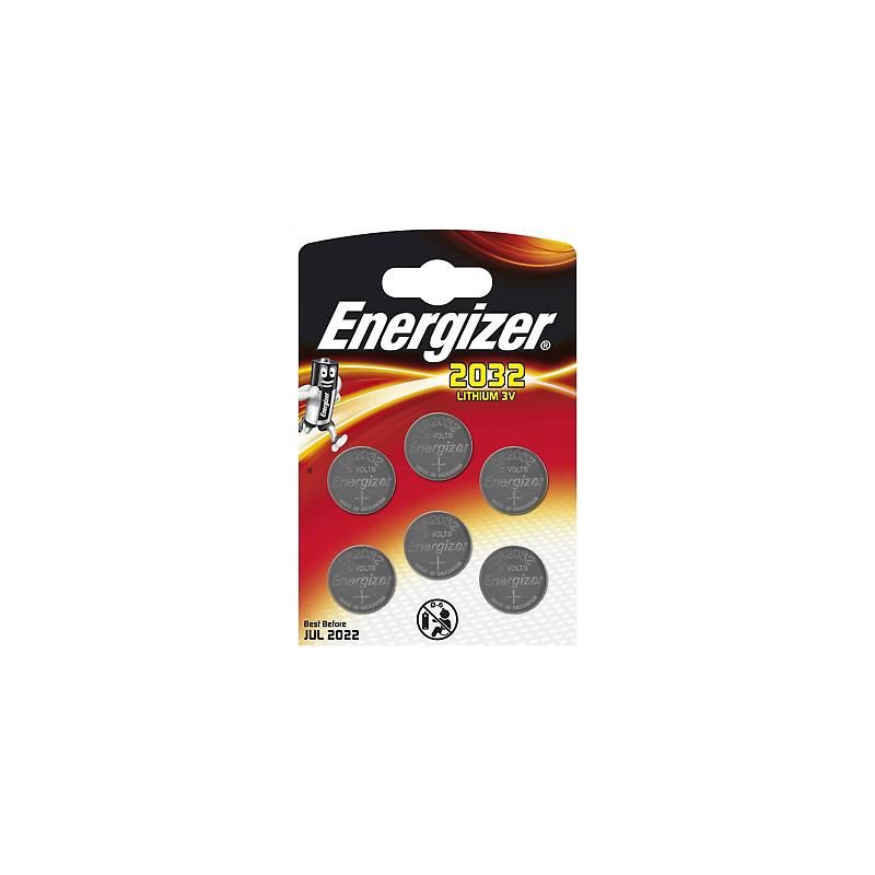 Energizer 6-Pack Lithium CR2032 Max-Size Batteries