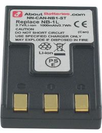 Canon NB 1L Battery by AboutBatteries