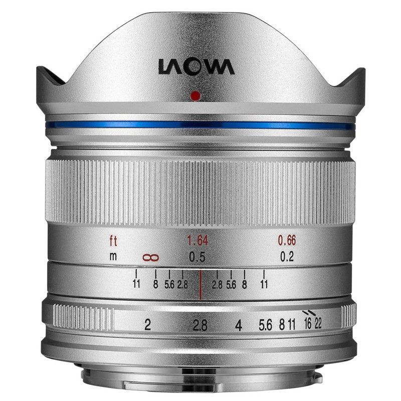 Objectif Laowa 7,5 mm f/2 MFT - Argent standard