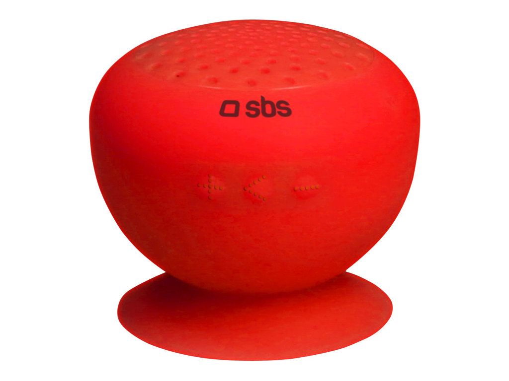 SBS Gable - Haut-parleur - pour utilisation mobile - sans fil - 3 watt (Totale) - rouge