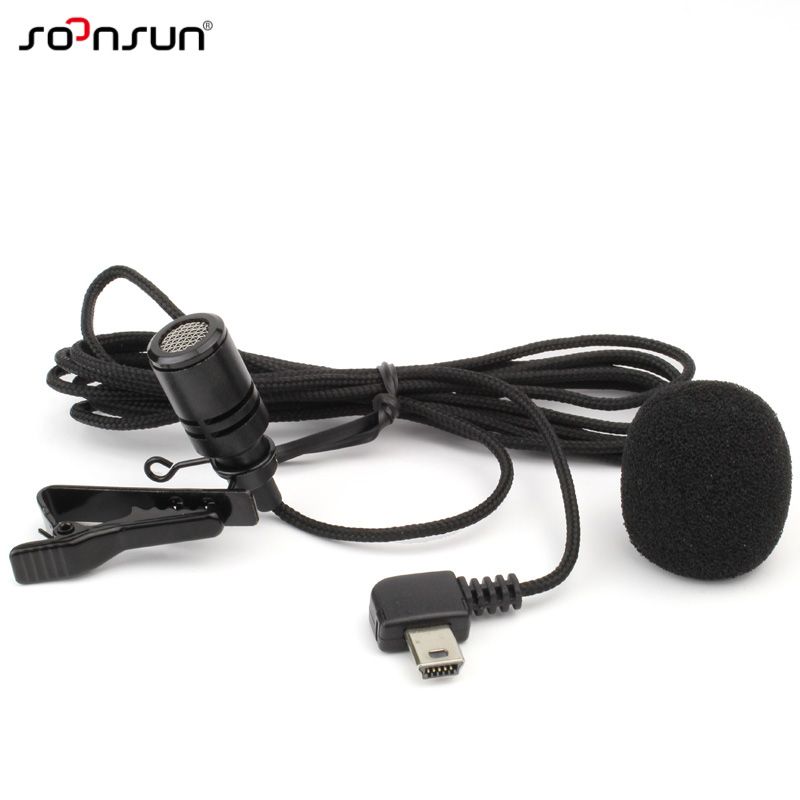 GoPro Mini External USB Microphone with Clip for Hero 4, 3+ Cameras
