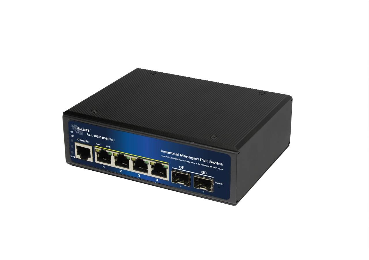 Allnet Industrial M POE Switch 2-Port