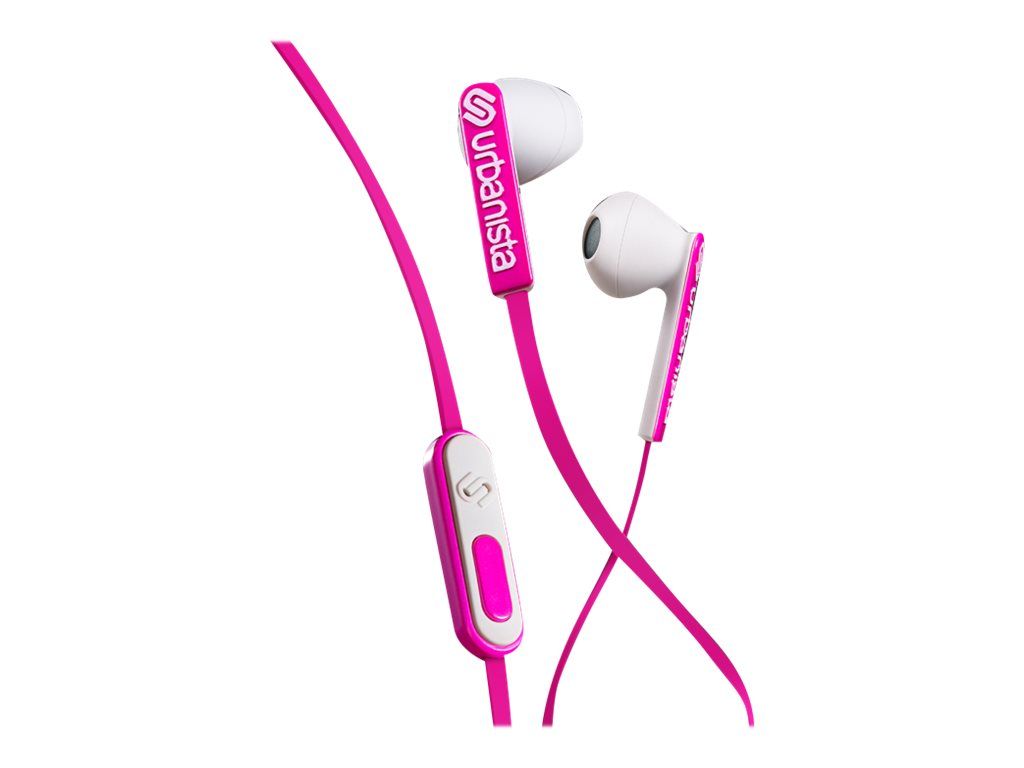 Urbanista San Francisco Wired Headphones with Microphone - Rose Panther