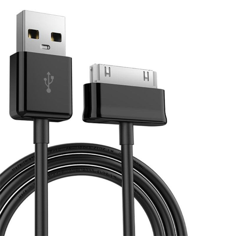 Câble USB 30 broches / câble de charge et de synchronisation de données pour Samsung P1000 - Noir, 1m