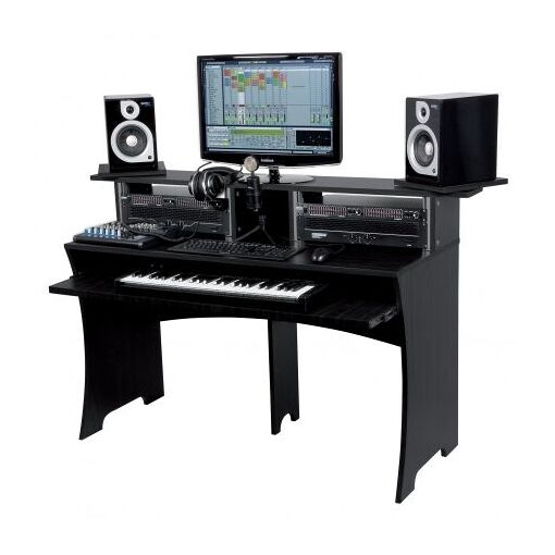 Estante de trabajo Glorious DJ Negro