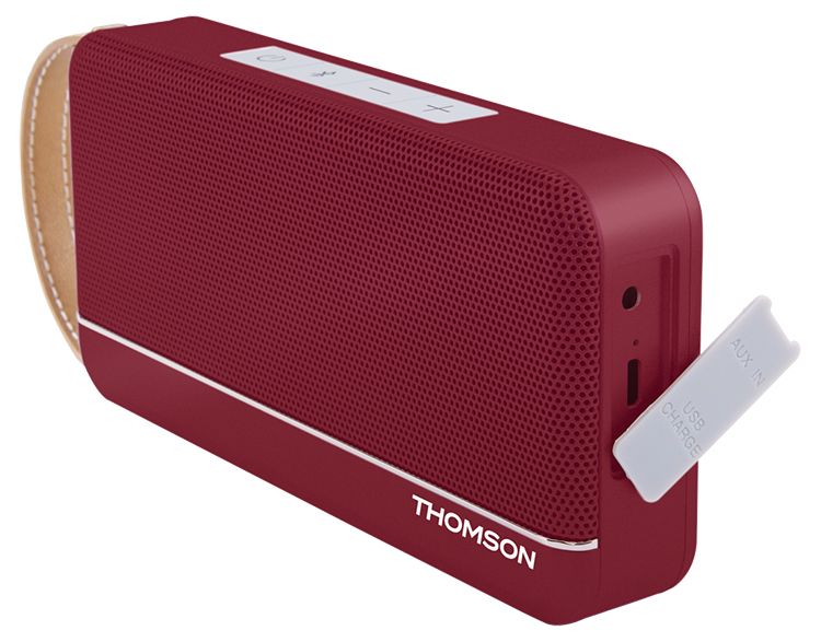 Thomson WS02RM Wireless Portable Speaker - Metallic Red