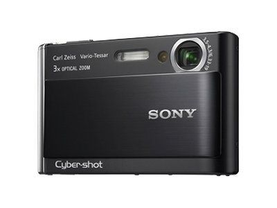 Sony CompactT70 Digital Camera - 8.1MP - 3x Optical Zoom - Carl Zeiss - Black
