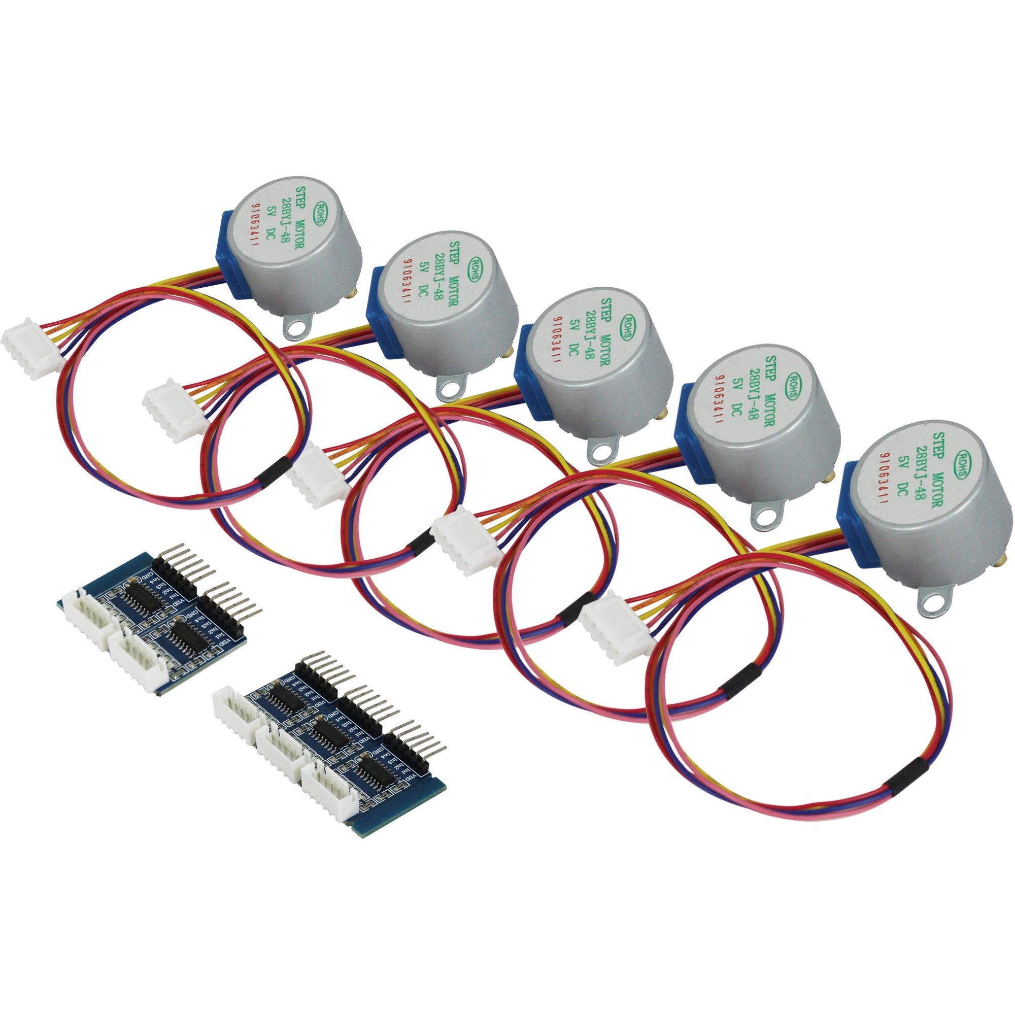 Allnet 4duino Stepper Motor 5-Pack 5V with Driver