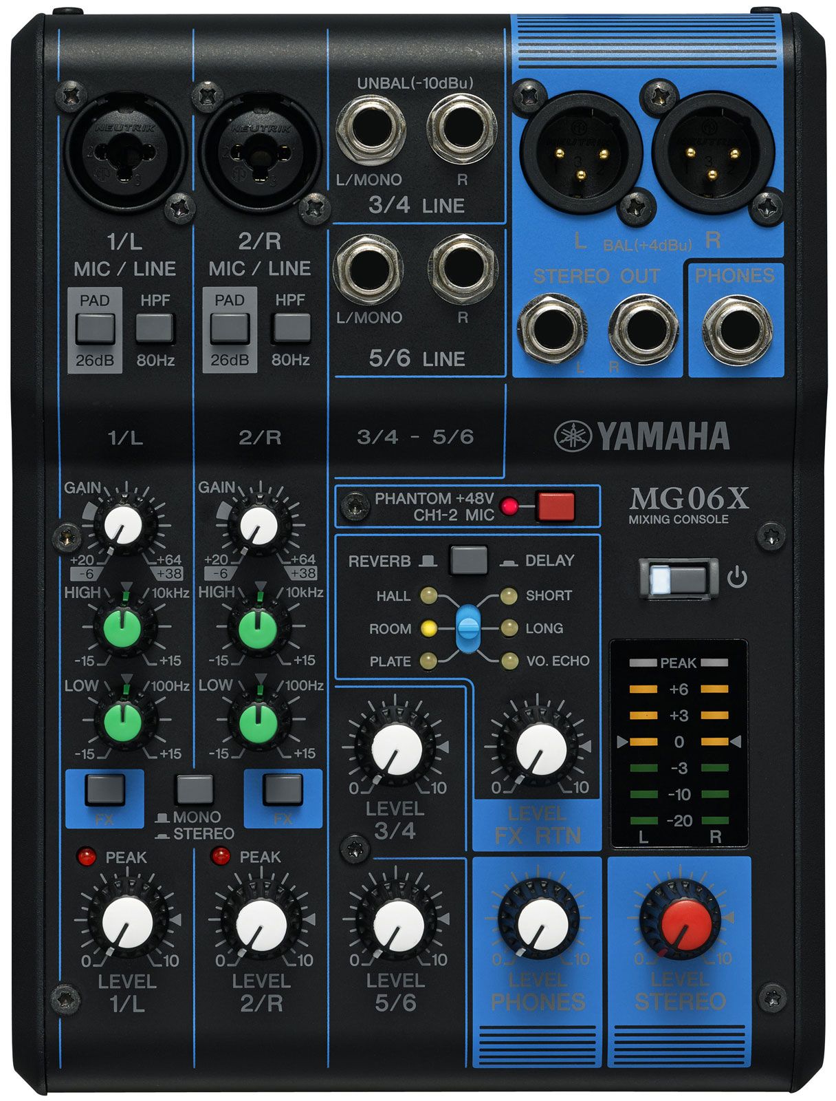 Yamaha MG06X - Table de mixage 6 canaux avec effets