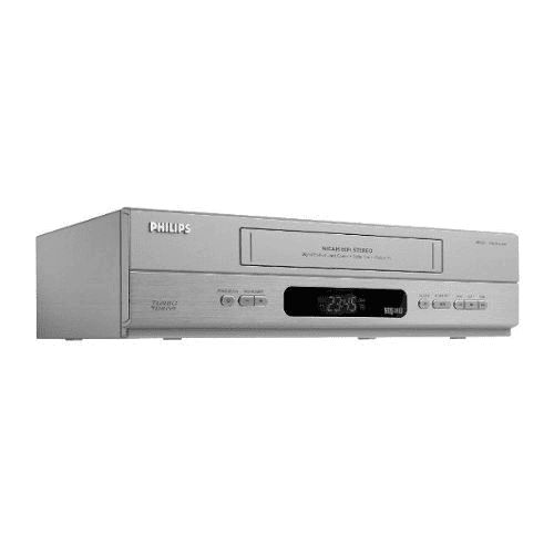 Grabadora de video Philips VR550 - 4 cabezas VHS - Sombra plateada