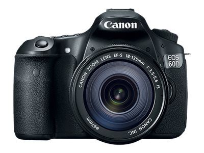 Canon EOS 60D DSLR Camera with EF-S 18-135mm f/3.5-5.6 IS Lens - 18MP APS-C - 1080p - 7.5x Optical Zoom