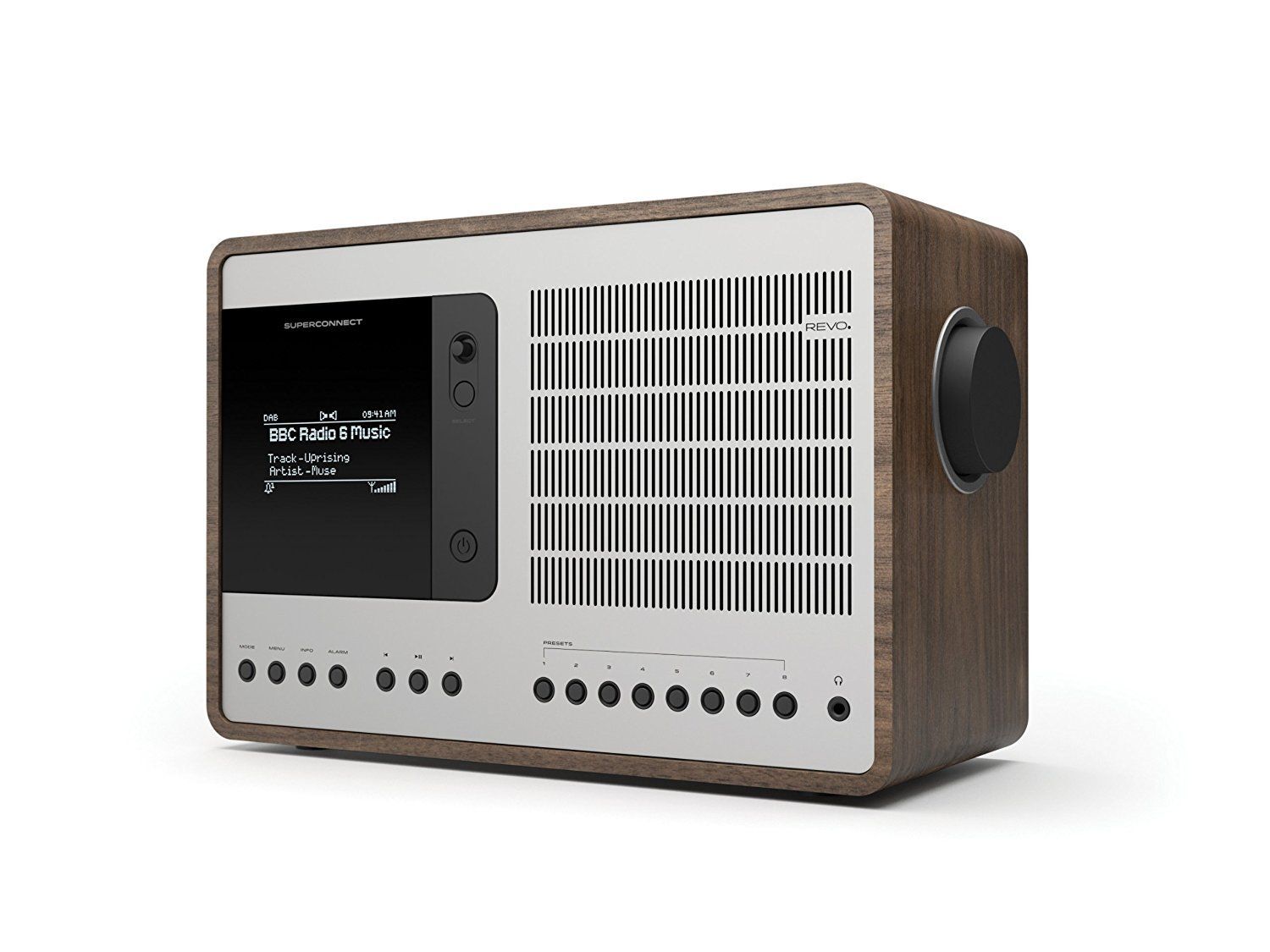 Revo SuperConnect Digital Portable Radio - 3.5" OLED Screen, Bluetooth, WiFi, DAB/DAB+, FM, 15W