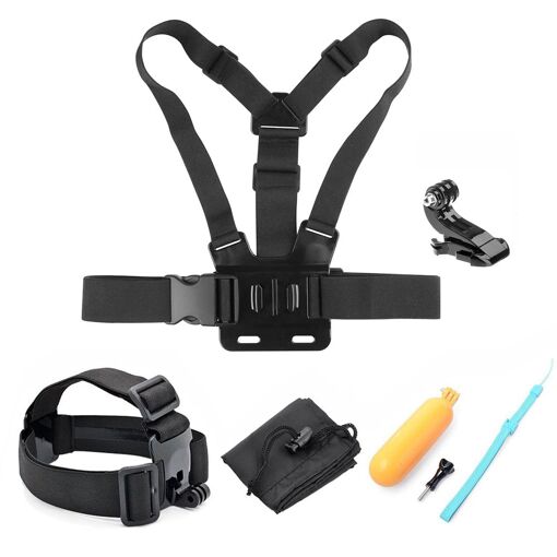 Set de accesorios CNYO para cámara de acción - Arnés de pecho, empuñadura flotante