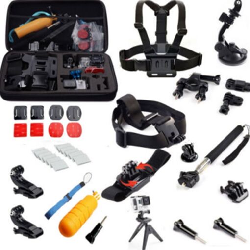 Kit de accesorios para ciclismo CNYO - Cinturón pecho, cinturón cabeza, monopieza con ventosa flotante para GoPro Hero 5/4/3, SJCAM, Xiaomi Yi 4K, Eken H9