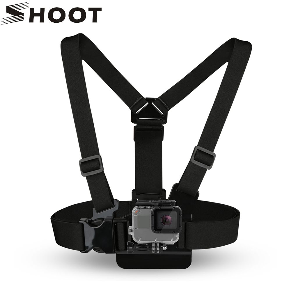 CNYO Adjustable Chest Harness Mount for GoPro Hero 5/4/3, SJCAM SJ4000/SJ7000/Eken H9, Xiaomi Yi 4K Camera