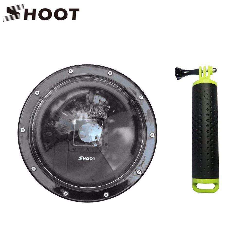 CNYO® 6-Inch Dome Port for GoPro Hero 4/3+ Action Camera with Float Case and Dome Lens