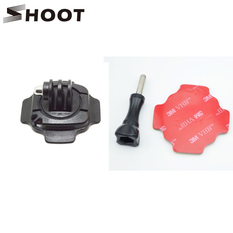 CNYO 360 Degree Rotating Helmet Mount for GoPro Hero & More