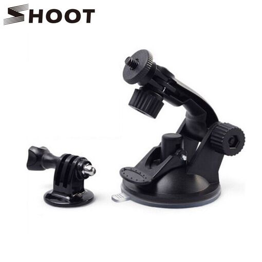 Soporte de ventosa para parabrisas de 7 cm CNYO® para GoPro Hero 5/4/3, SJCAM SJ4000/SJ5000/SJ6000, Xiaomi Yi 4K