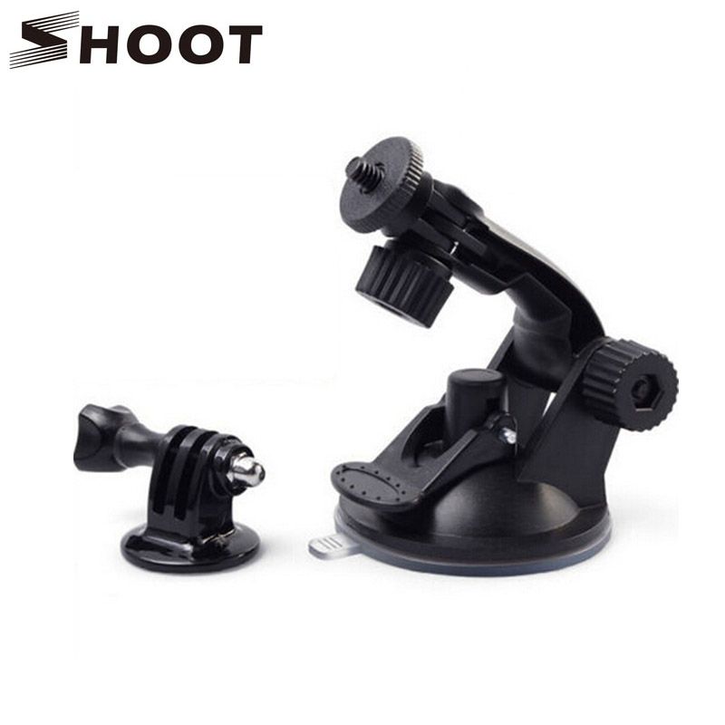 Soporte de ventosa para parabrisas de 7 cm CNYO® para GoPro Hero 5/4/3, SJCAM SJ4000/SJ5000/SJ6000, Xiaomi Yi 4K