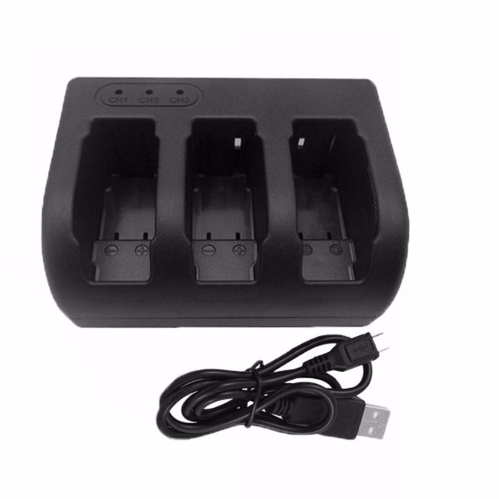 Chargeur de batterie à 3 ports Cnyo pour GoPro Hero 5 avec ports USB et Type-C