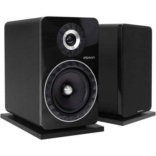 Elipson Prestige Facet 8B Bookshelf Speaker (Black)