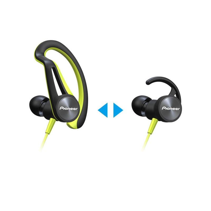 Pioneer SE-E7BT Wireless Sport Earbuds, Yellow