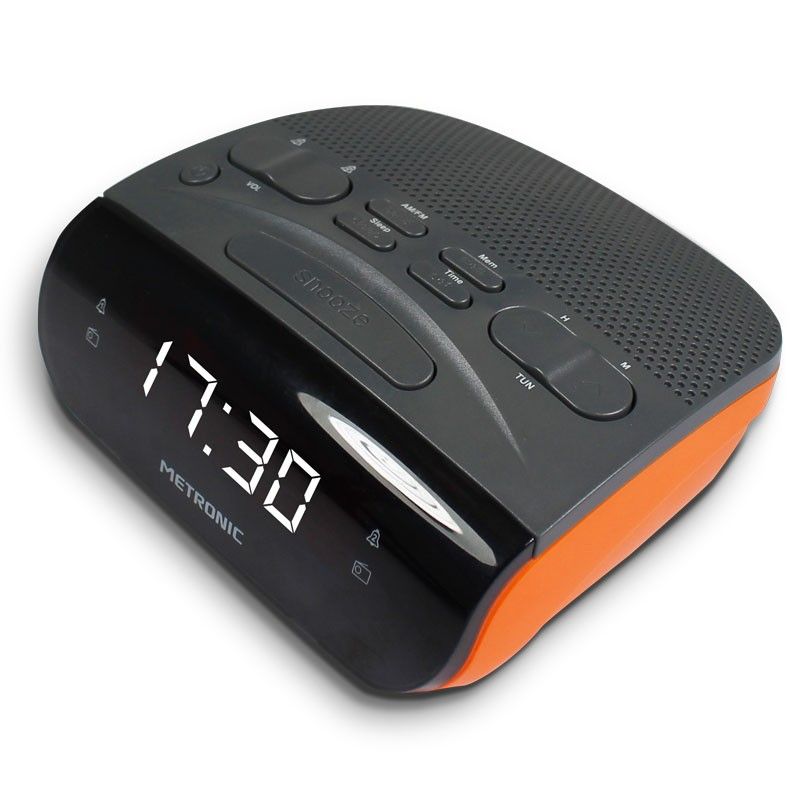 Metronic Duo Colors Double Alarm Clock Radio