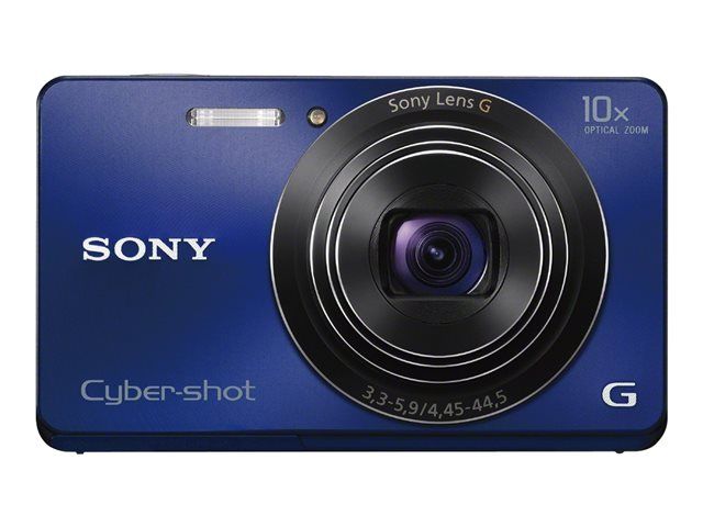Sony CompactW690 Digital Camera - 16.1 MP - 720p - 10x Optical Zoom - Blue