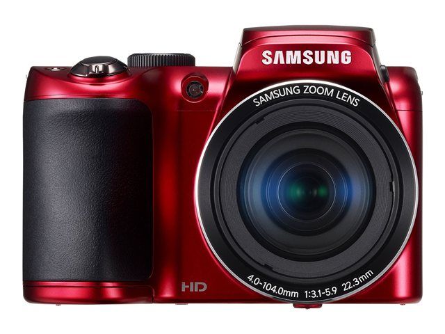 Samsung Compact Camera - 16.2MP - 720p - 26x Optical Zoom - Red