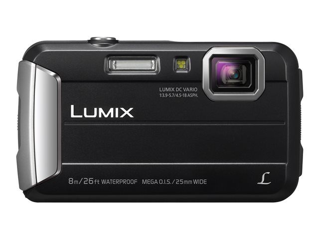 Appareil photo compact numérique Panasonic - 16,1 mégapixels - 720p - Zoom optique 4x - Étanche jusqu'à 8m - Noir