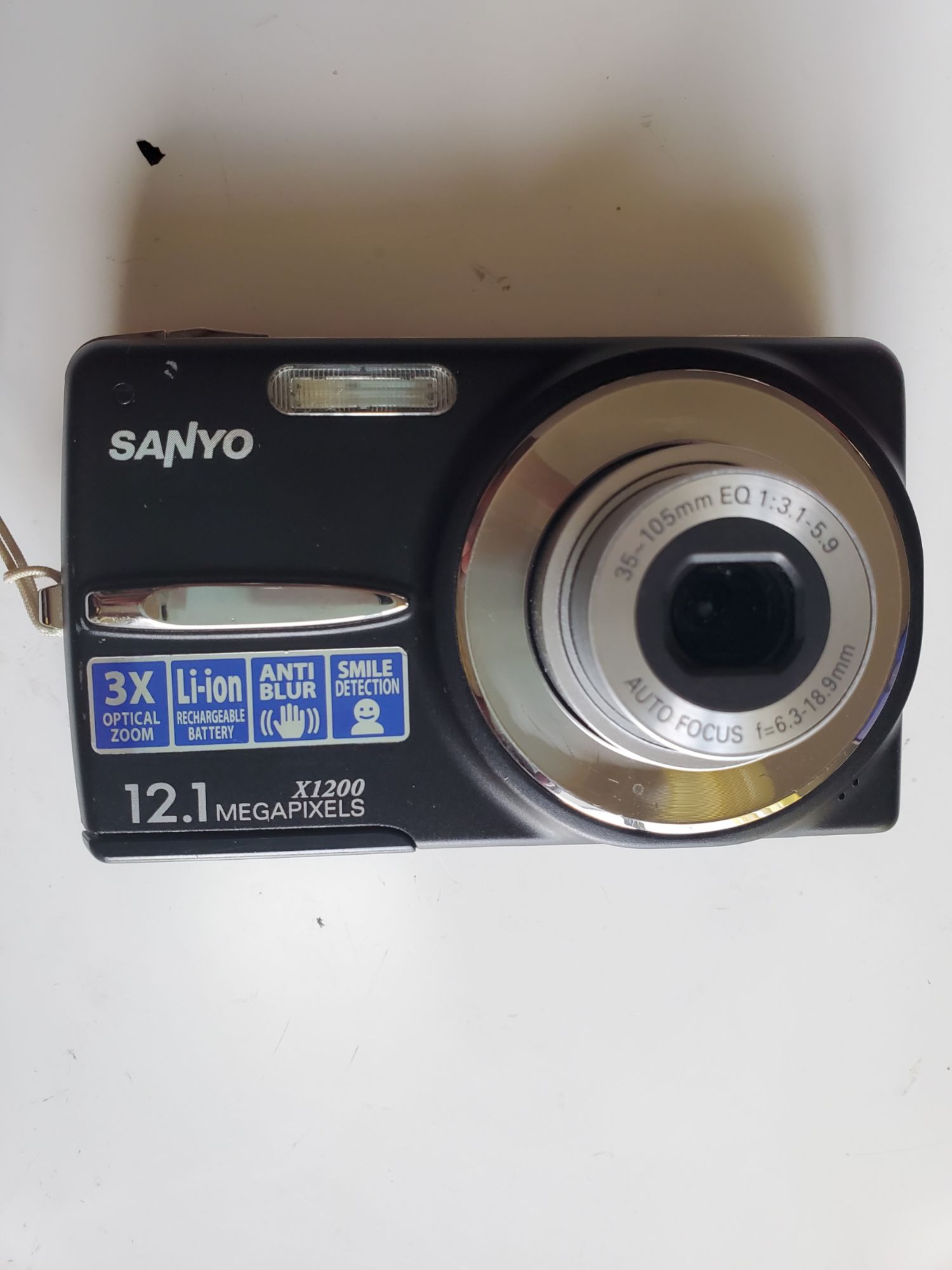 Appareil photo compact Sanyo VPC-X1200 Noir