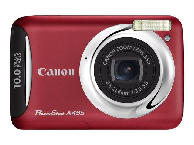 Canon PowerShot A495 Compact Camera - Red