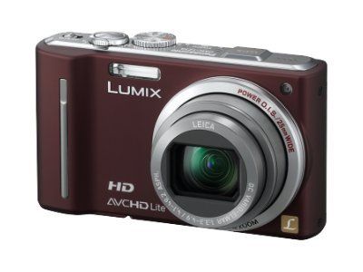 Panasonic Lumix DMC-TZ10EF Compact Digital Camera - 12.1MP, 720p, 12x Optical Zoom, Leica Lens, Chocolate