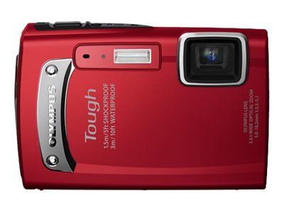 Olympus Tough TG-310 - Appareil photo numérique compact - 14 MP - Zoom optique 3,6x - Étanche jusqu'à 3 m - Rouge