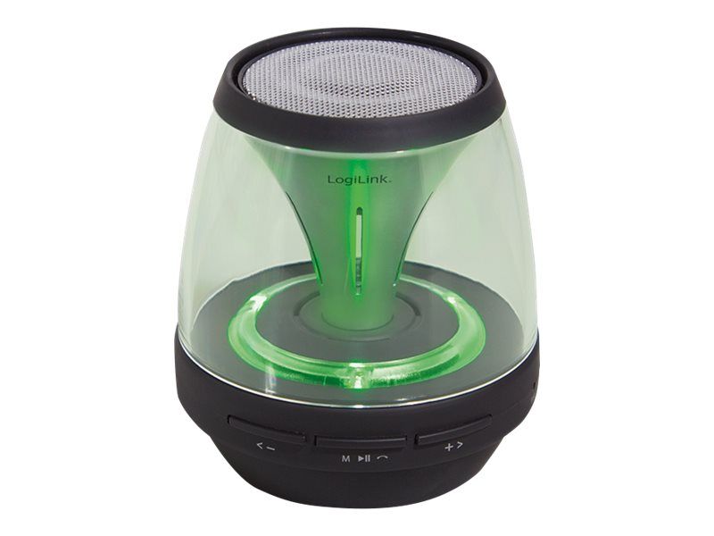 Altavoz Bluetooth inalámbrico LogiLink DiscoLady-2go - Transparente