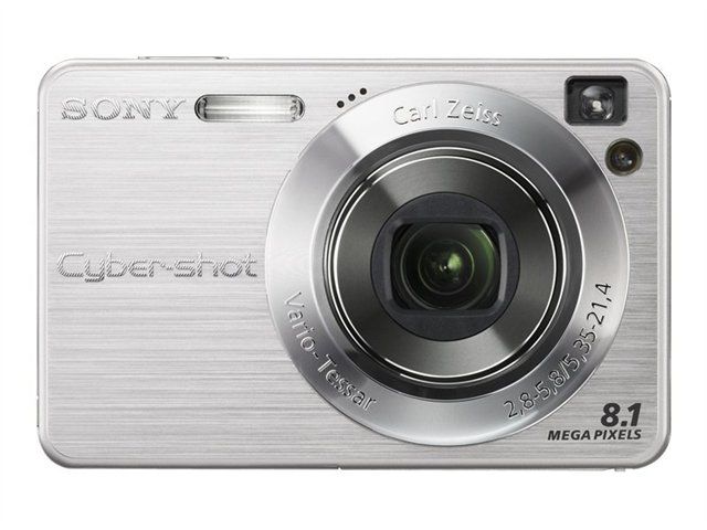 Sony CompactW130 Digital Camera - 8.1MP, 4x Optical Zoom, Carl Zeiss Lens, Silver