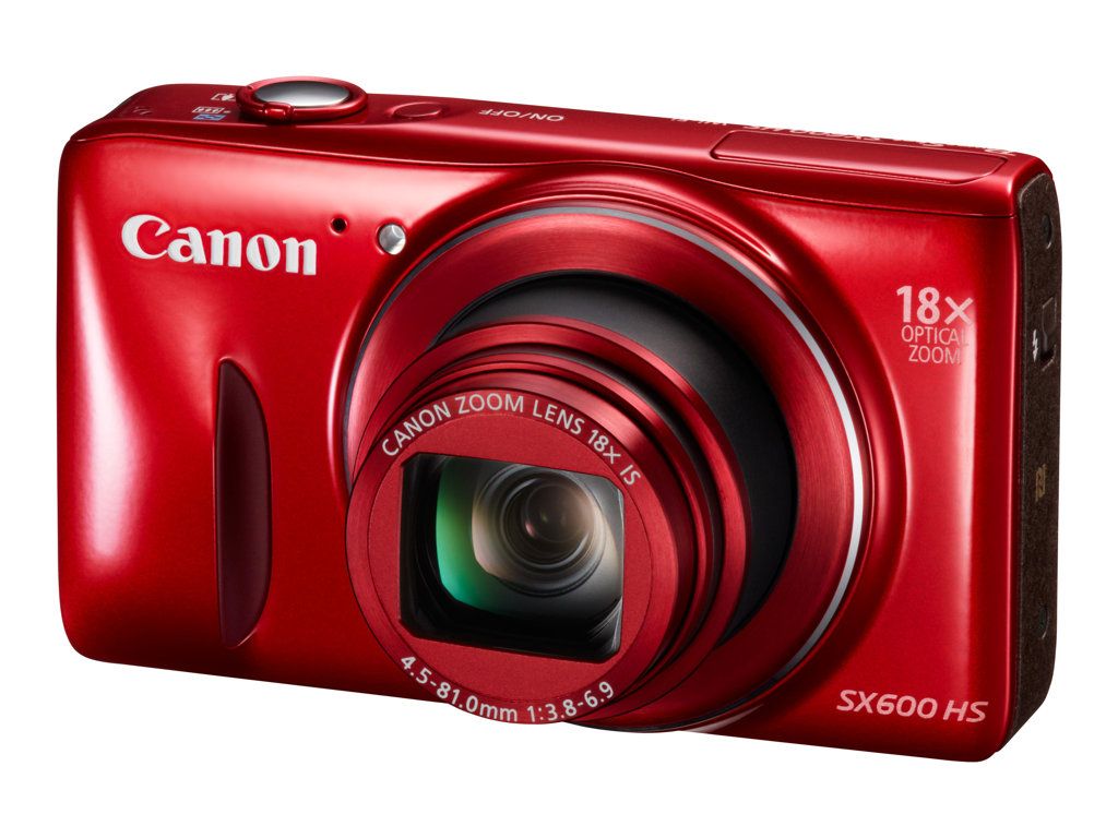 Canon Compact Camera - 16.0MP - 1080p - 18x Optical Zoom - Wi-Fi - Red